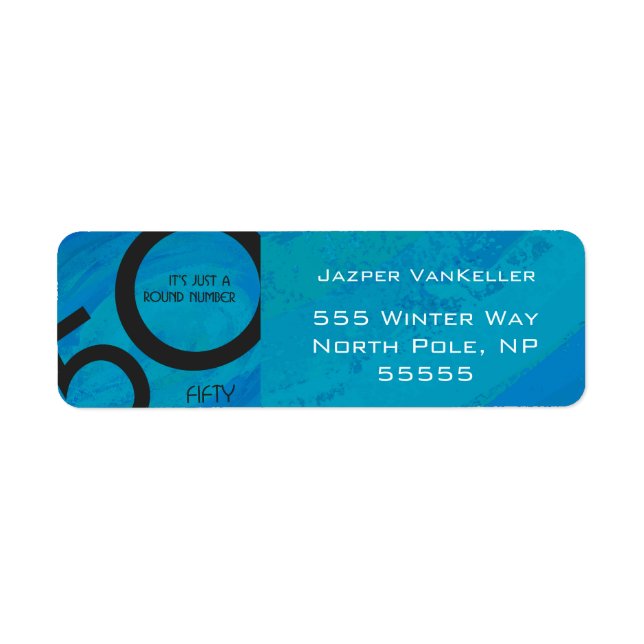 Blue 50 Decade Geburtstag (Vorne)