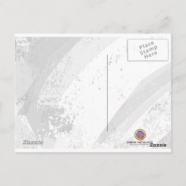 Blue 60 Decade Geburtstag Postkarte (Rückseite)