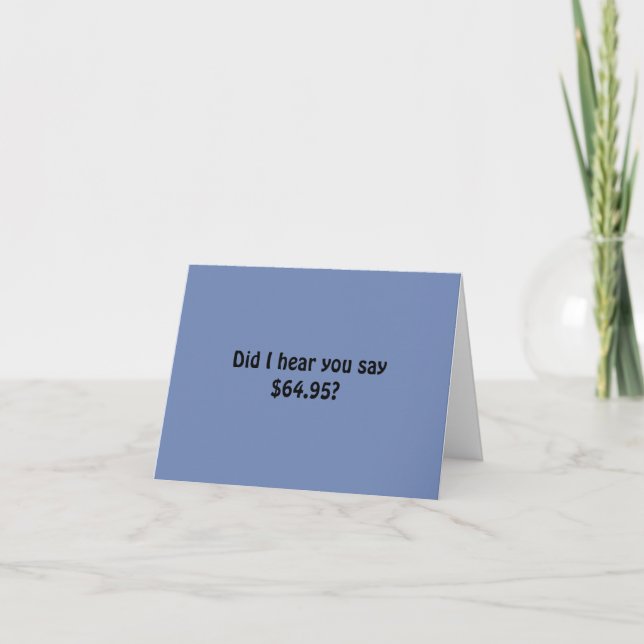 Blue 65. Medicare Geburtstagkarte Karte (Vorderseite)