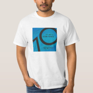 Blue 70 Decade Geburtstag T-Shirt