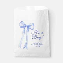 Blue a Bow Es ist eine Boy Baby Dusche Geschenktütchen