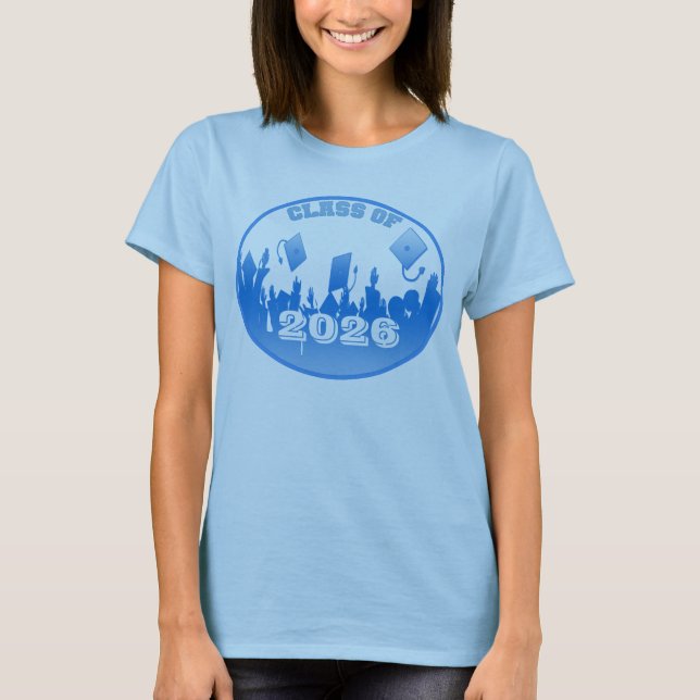 Blue Abschluss Class 2009 2010 T - Shirt (Vorderseite)