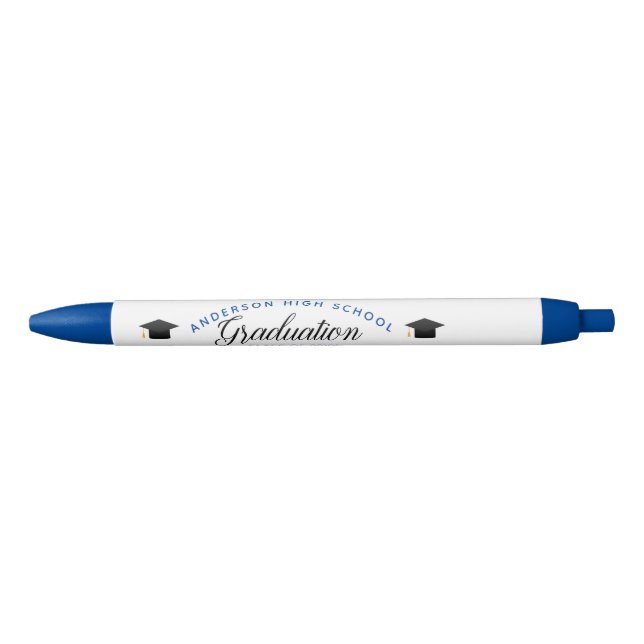 Blue Abschluss Keepake 2023 Custom School Kugelschreiber (Vorderseite)