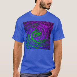 Blue Abstrakt Art Swirl Men's T-Shirt
