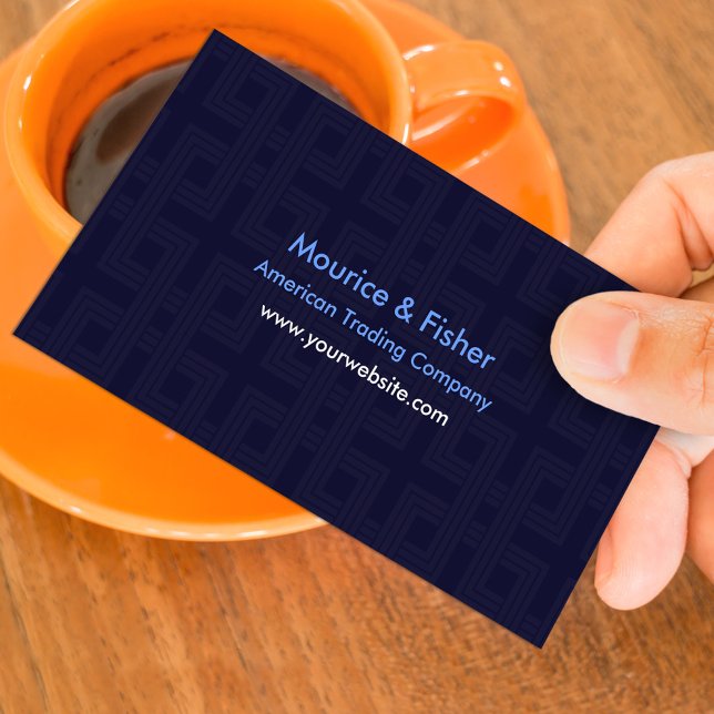 Blue Abstrakt Modern Business Card Visitenkarte (Von Creator hochgeladen)
