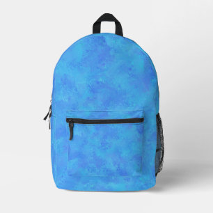 Blue Abstrakt Patches Backpack Bedruckter Rucksack