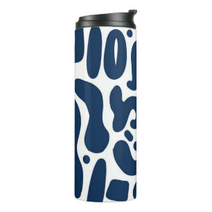 Blue Abstrakt Tumbler Thermosbecher