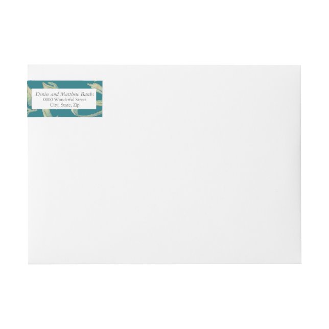 Blue Address Label (Vorderseite)