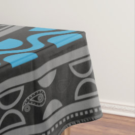 Blue African Aztec Tischdecke