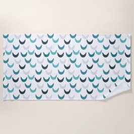 Blue Agate Crescents Strandtuch