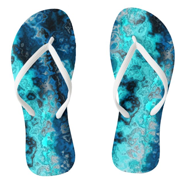 Blue Agate Flip Flops (Fußbett)