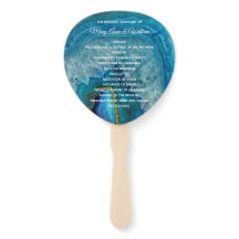 Blue Agate Hochzeitsprogramm