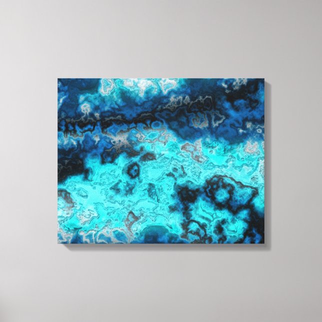 Blue Agate Leinwanddruck (Vorderseite)