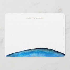 Blue Agate Stationery Mitteilungskarte
