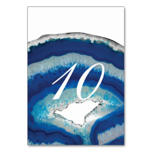 Blue Agate Tischnummer