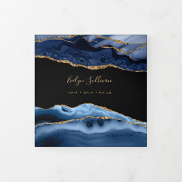 Blue Agate Trifold Broschüre