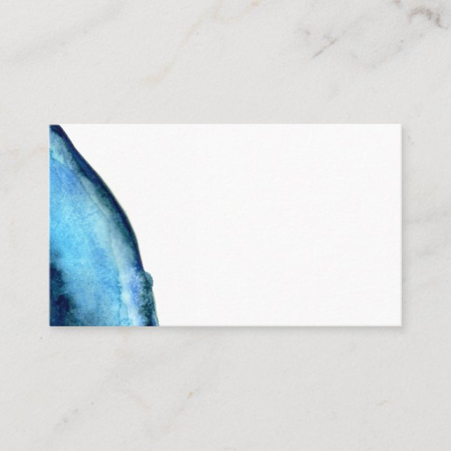 Blue Agate Wedding Platzkarten 100 pk (Vorderseite)