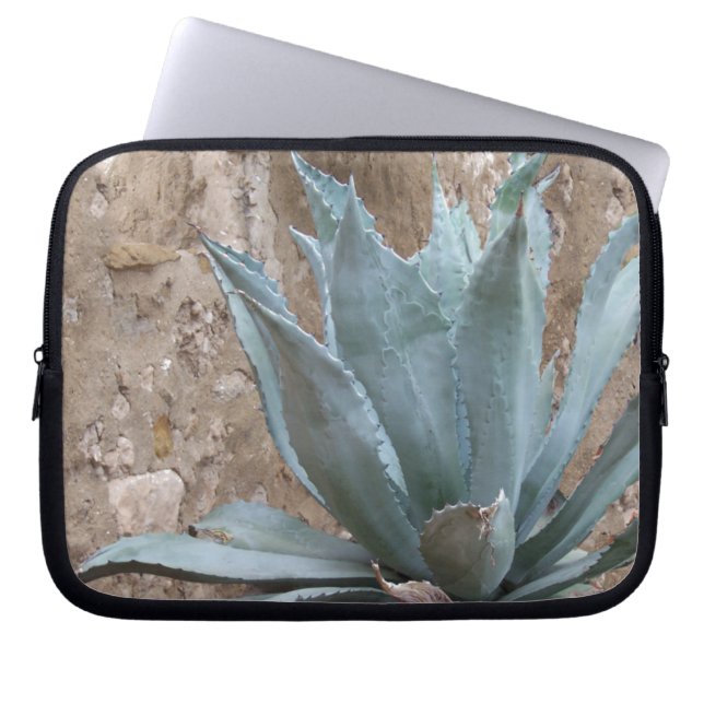Blue Agave Pflanze Foto von Texas Mission Laptopschutzhülle (Vorderseite)
