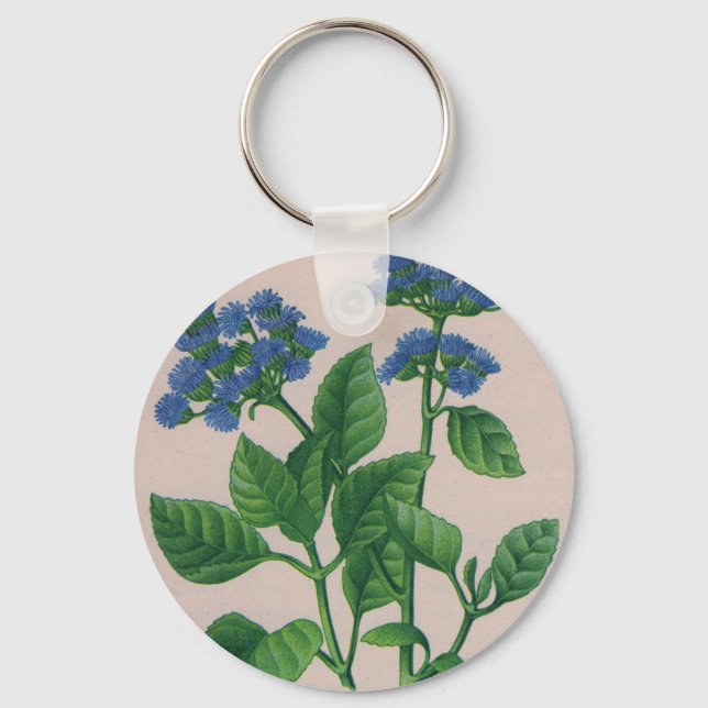blue ageratum schlüsselanhänger (Vorderseite)