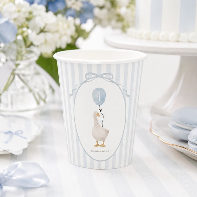 Blue Albern Gänsepapier Cup Pappbecher (Von Creator hochgeladen)
