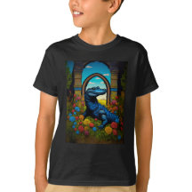 Blue Alligator Fantasy Art
