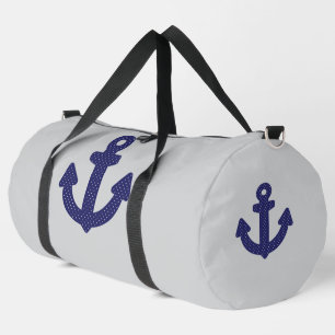 Blue Anchor Lt Gray Athletic Reise Duffle Bag