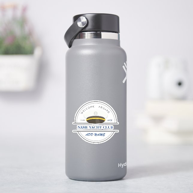 Blue Anchor Nautical Welcome Yacht Segelboot Aufkleber (HydroFlask)