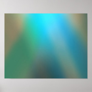 Blue and Brown Glow #1 Abstrakt Art Poster