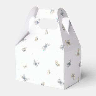 Blue and Crème Butterfys Charming Garden Fauna Geschenkschachtel