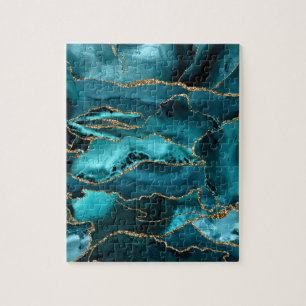 Blue and Gold Agate