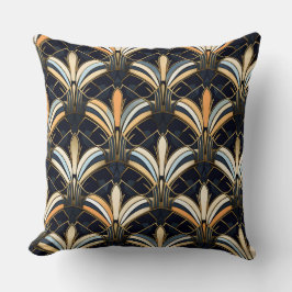 Blue and Gold Art Deco Kissen