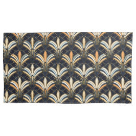 Blue and Gold Art Deco Kissenbezug