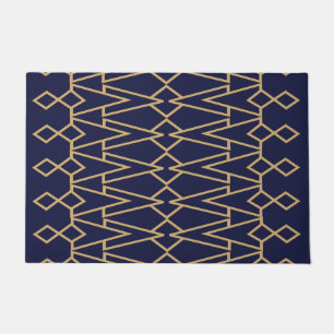 Blue and Gold Bowties Fußmatte