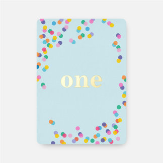 Blue and Gold Boy Fist Birthday Confetti Folieneinladung