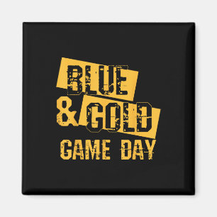 Blue and Gold Game Day Group Outfit für High Schoo Magnet