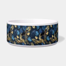 Blue and Gold Leopard Serie Design 8 Napf