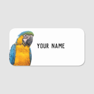 Blue and Gold Macaw Namensschild