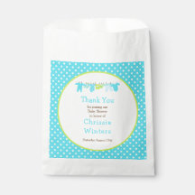 Blue and Green Baby Line Baby Dusche