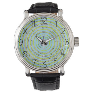Blue and Green Circles eWatch Armbanduhr