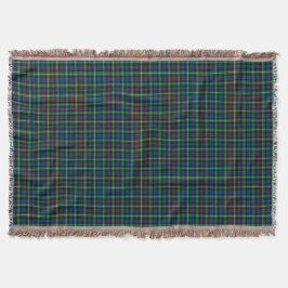 Blue and Green Farquharson Clan Scottish Kariert Decke