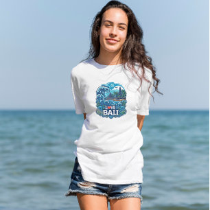 Blue and Green Liebe Bali T - Shirt
