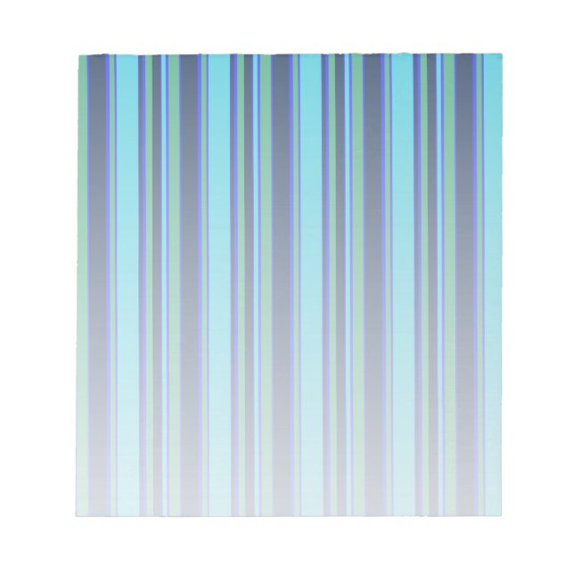 Blue and green stripes notizblock (Vorderseite)