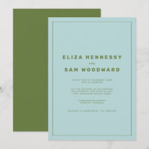 Blue and Green Wes Anderson Inspirierte Hochzeit
