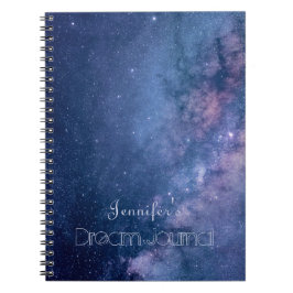 Blue and Lila Galaxy Dream Journal Notizblock