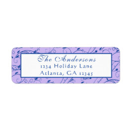 Blue and Lilac Floral Wedding