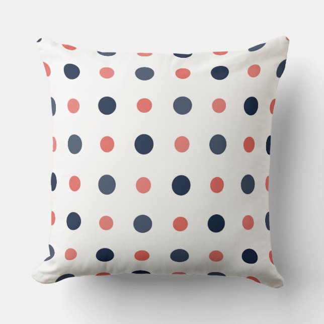 blue and pink dots kissen (Vorderseite)