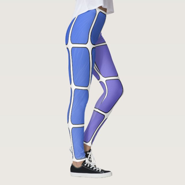 Blue and Pink Glass Bars Leggings (Rechts)