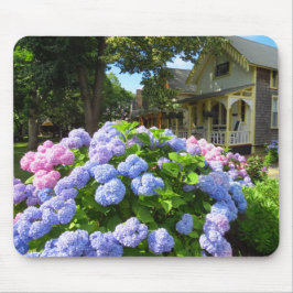 Blue and Pink Hydrangeas - Martha's Vineyard Mousepad
