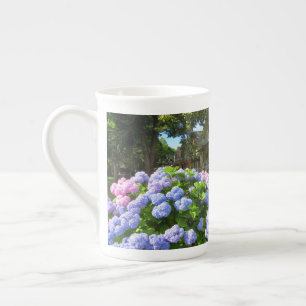 Blue and Pink Hydrangeas - Martha's Vineyard Prozellantasse