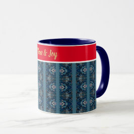 Blue and Red Festivals Tasse von Poet Adiela Akoo